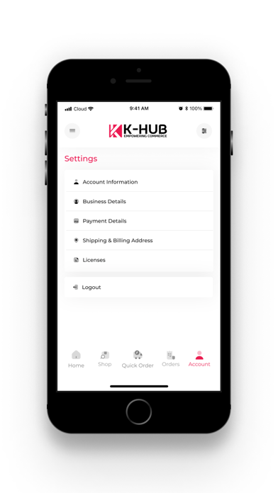 KHUB E-commerce Screenshot