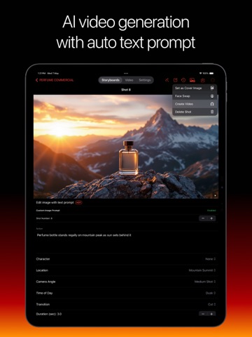 Storyboard Creator AI iPad screenshot