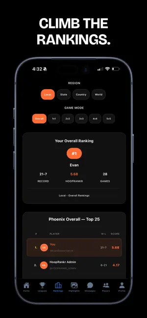HoopRankr: Basketball Rankings screenshot 2