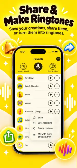 Voice Changer Recorder Fuvoch screenshot 4
