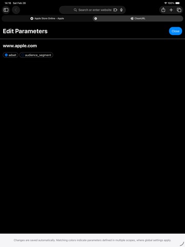 CleanURL for Safari iPad screenshot
