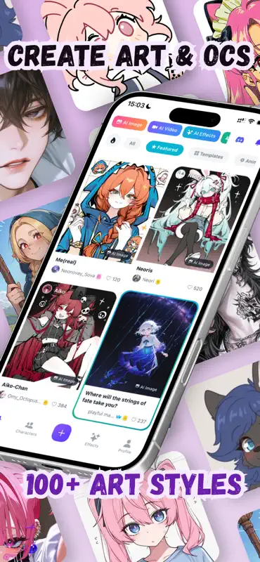 Komiko：AIキャラ・OC・アート screenshot 2 of 4