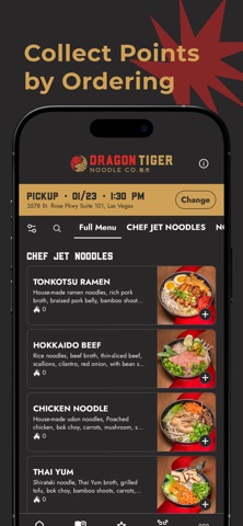 Dragon Tiger Noodle Co iPhone screenshot