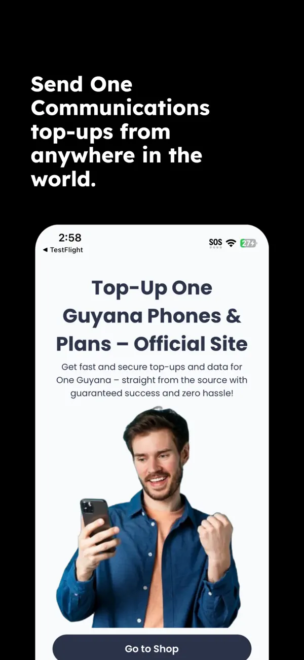 Screenshot #1 pour One Communications Topup App