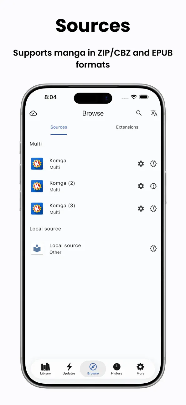 Tachimanga iOS Mod IPA screenshot 2 - iOS app interface