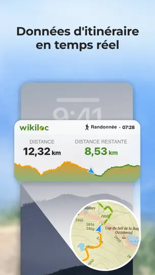 Capture d'écran de Wikiloc - Itinéraires Du Monde sur iPhone 9