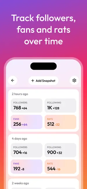 RatFinder - Unfollow Tracker screenshot 4
