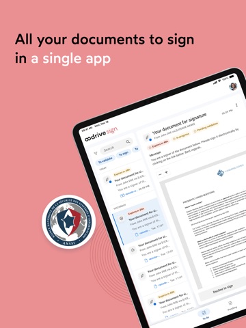 myOodriveSign iPad screenshot