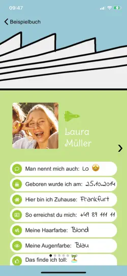 Screenshot von Freundebuch auf dem iPhone 2