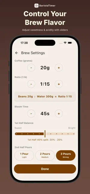 BaristaTimer: Brew Timer & Log screenshot 3