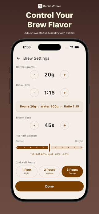 BaristaTimer: Brew Timer & Log Screenshot 3 of 6
