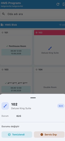 HMS Housekeeping iPhone screenshot