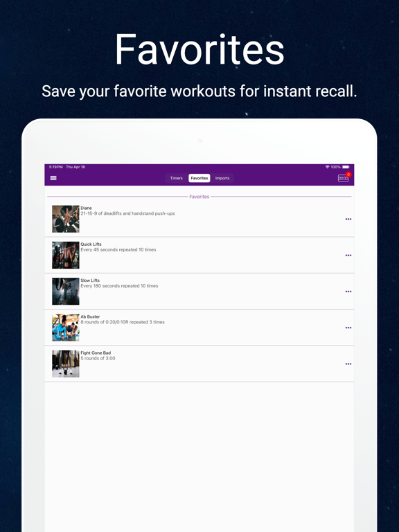 GymNext Flex Timer iPad screenshot 5 - Health & Fitness app