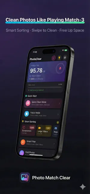 PhotoClear:swipe Photo storage screenshot 1