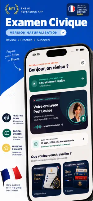 examen civique: naturalisation screenshot 1