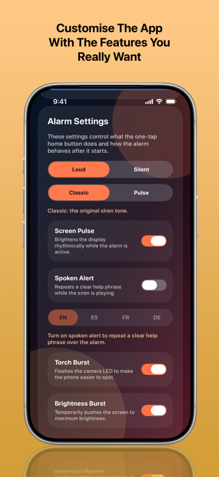 Attack Alarm Screenshot 2 of 3