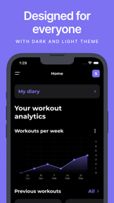Fit Journal Weight Lifting Log screenshot