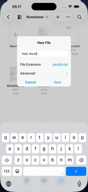 Runestone Text Editor iPhone screenshot 5