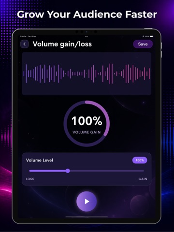Podcast Recorder & Editor AI iPad screenshot