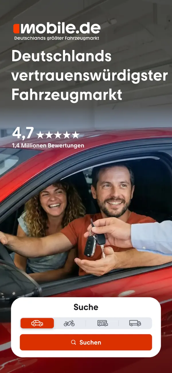 mobile.de: Autos kaufen & mehr iPhone App Screenshot 1 – Produktivität