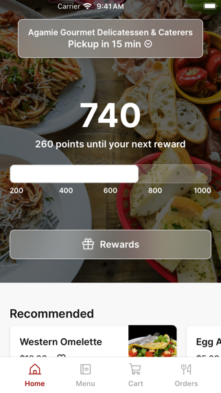Agamie Gourmet Delicatessen app screenshot