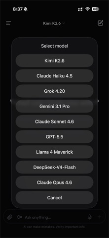 Threo: Secure AI for Work iPhone screenshot