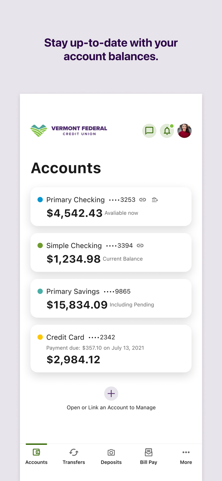 Vermont Fed CU Mobile Banking screenshot 2