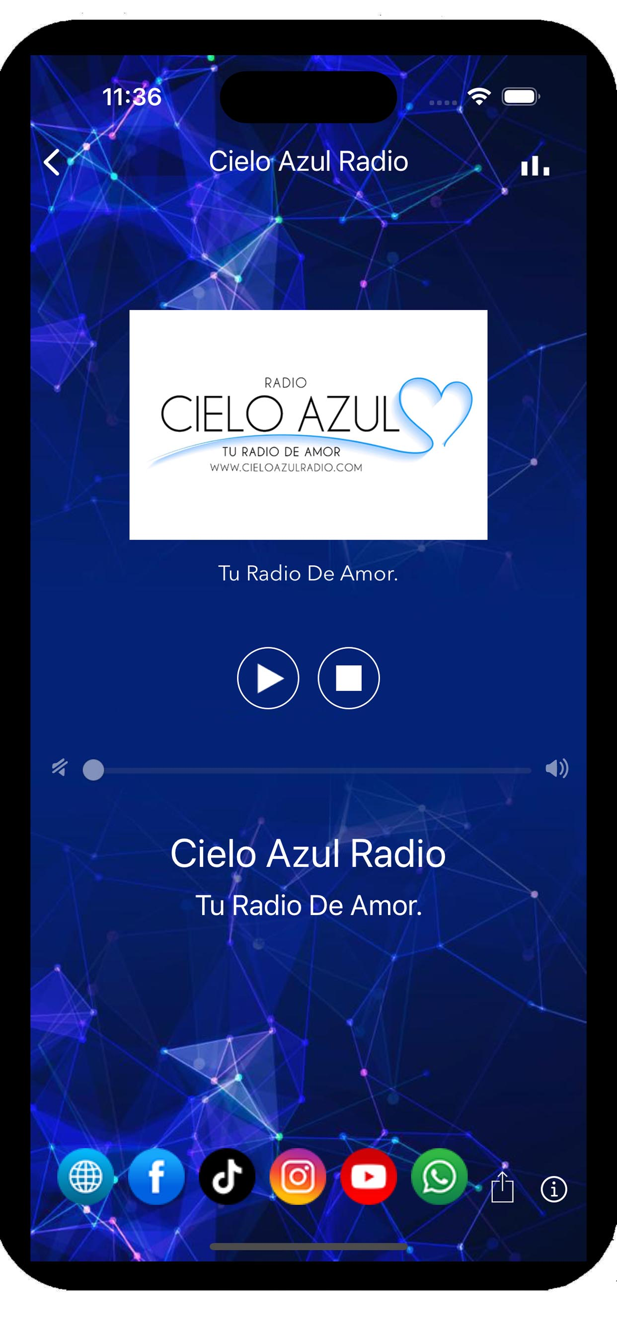 Cielo Azul Radio screenshot 2