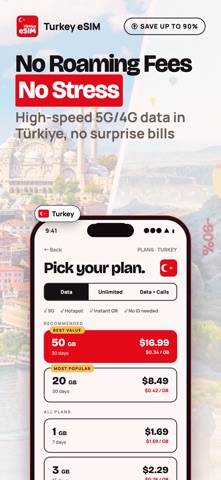 Turkey eSIM: Travel Data SIM Screenshot 2 of 8