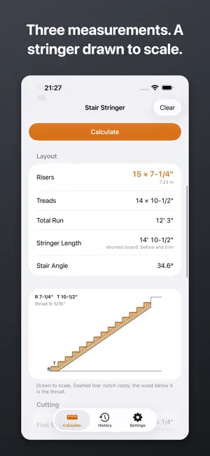 Stair Stringer Calculator Pro screenshot 1