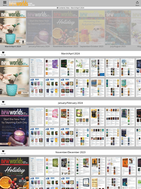 Llewellyn's New Worlds iPad screenshot 6 - Book app