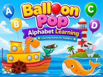 Toddler Baby Balloon Pop Games iPad screenshot