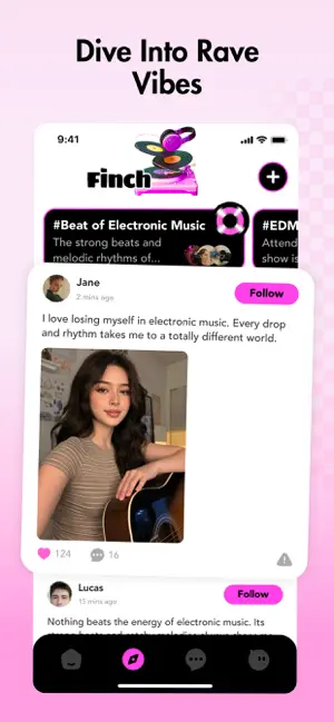 Finch - Text Chat & Share Vlog screenshot 2