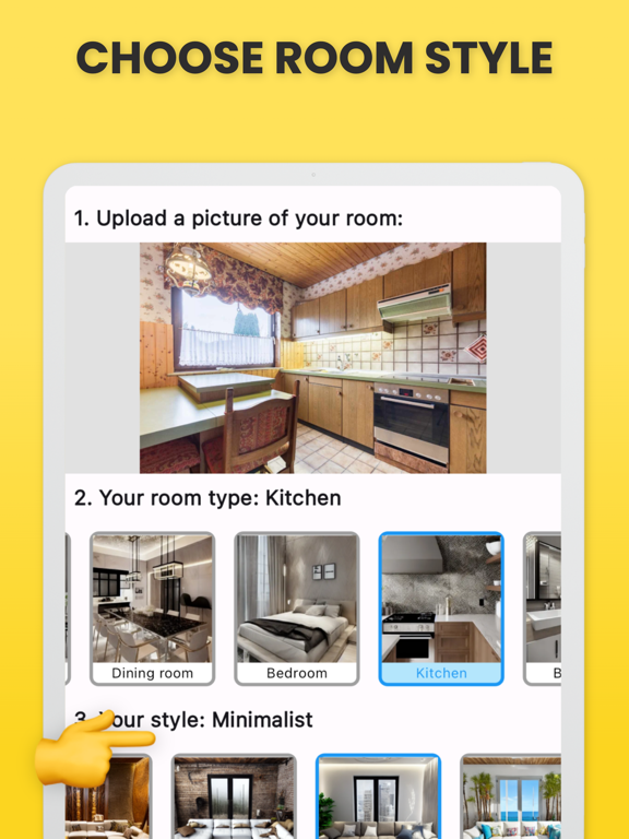 Interior design AI -Interio iPad screenshot 7 - Photo & Video app