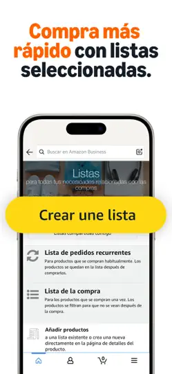 Captura de pantalla de Amazon Business: Compras B2B en iPhone 6