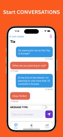 LuvChat Metrics+ iPhone screenshot