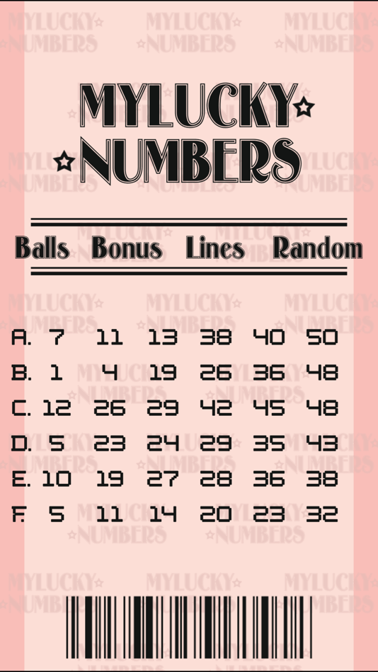 #2. My Lucky Numbers (iOS) 由: Paul Andrew Herbert
