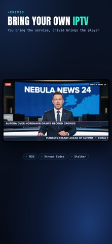 Crivid IPTV Player screenshot