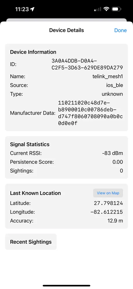 《RF Aware》App screenshot 4