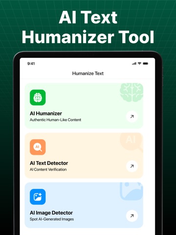 Undetectable AI Text Humanizer iPad screenshot
