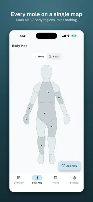 Dermory: Mole & Skin Tracker screenshot 1