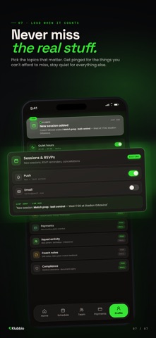 Klubbio.app screenshot