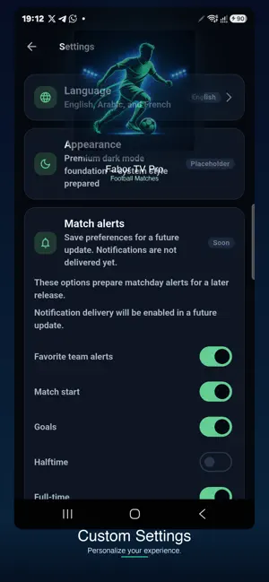 Fabor TV Pro Football Matches screenshot 4