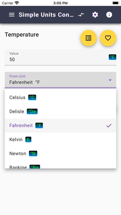 Simple Units Converter lite screenshot-3