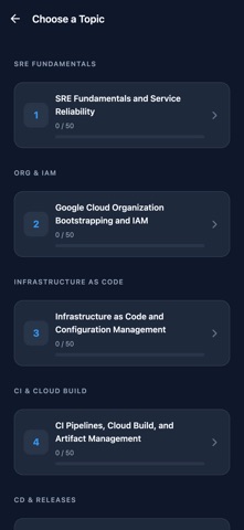 Google Cloud DevOps Exam Prep のスクリーンショット
