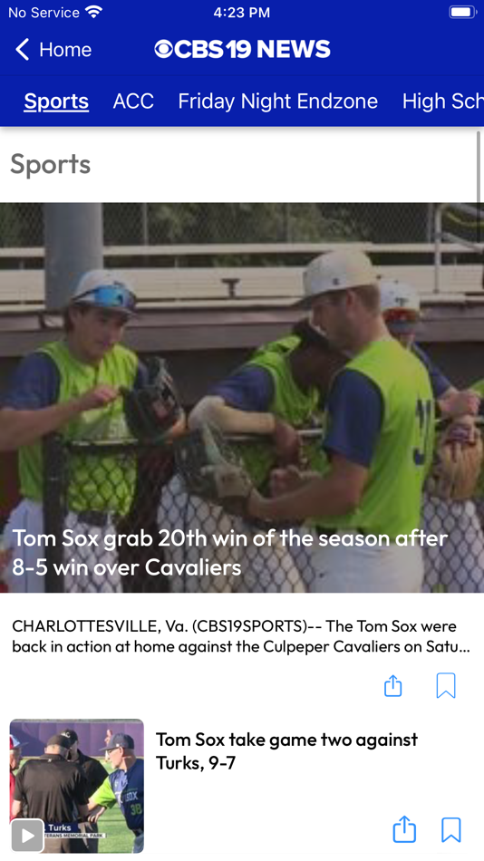 #4. CBS19 News Now (iOS) De: KAKEland Media