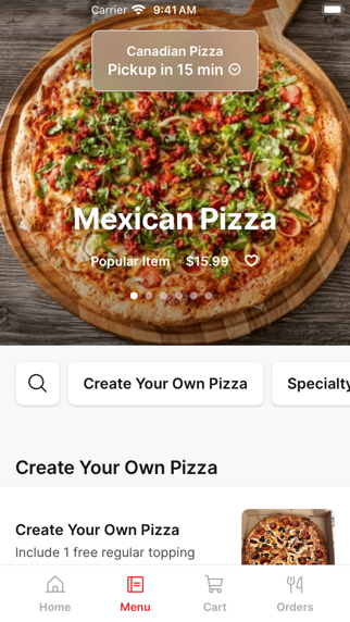 Canadian Pizza & Grill To Go iPhone screenshot 2 - Food & Drink app