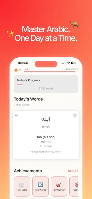 Learn Arabic - Daily Arabic screenshot 2