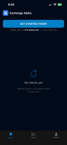 Exchange Alpha screenshot