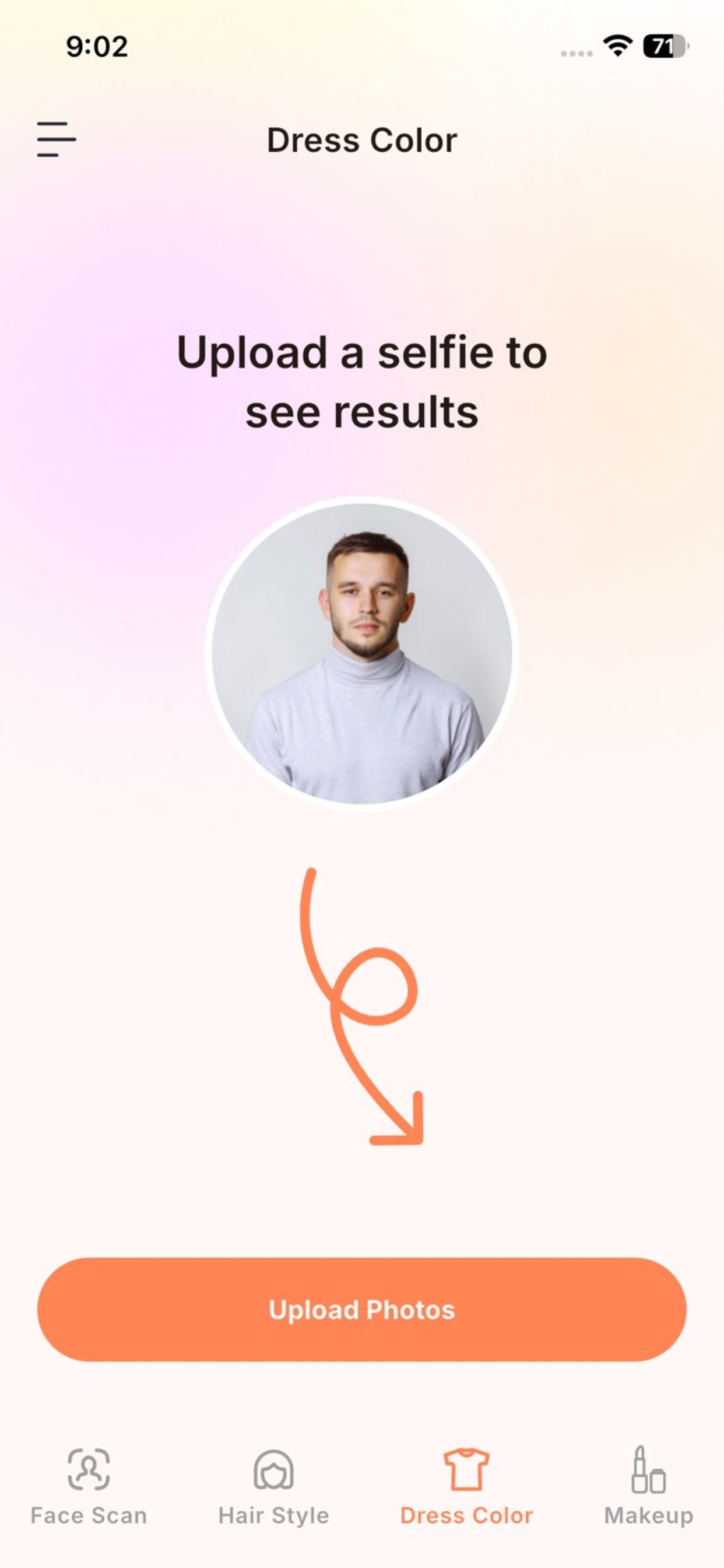 Screenshot 3 of Face Scanner - Hair Style app